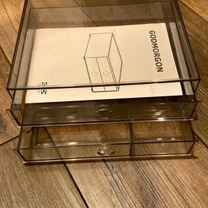 Acrylic jewelry and makeup organizer.  Brand new